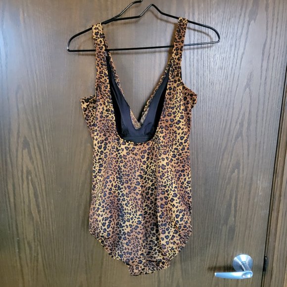 Reebok Leopard One Piece Swimming Suit Missy Size 16 - Picture 3 of 9